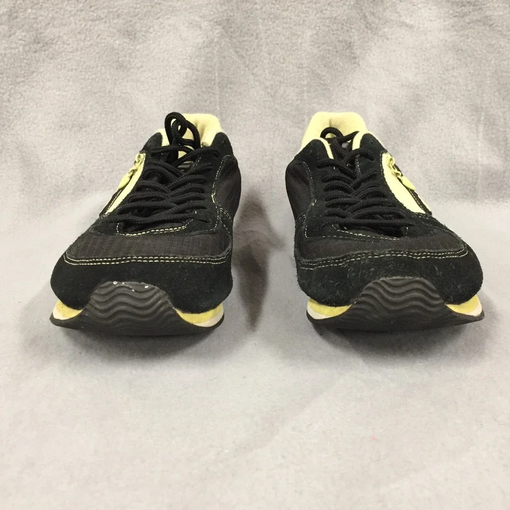 KangaROOS Womens Sneakers Black Yellow Side‎ Pocket Shoes 10 BALU0259W-2004